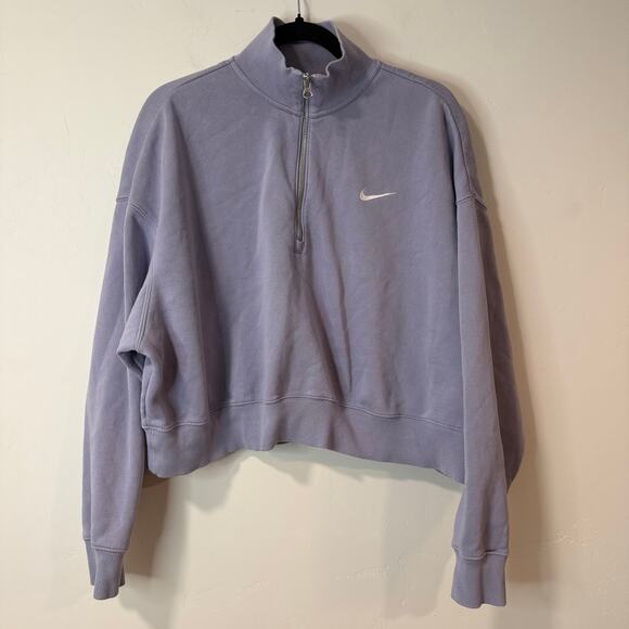 Nike Sportswear Women's Phoenix Fleece Women's 1/4-Zip Pullover Sweatshirt XL - Picture 1 of 8